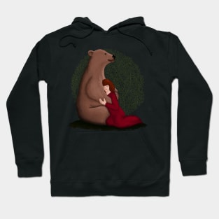 Hug a bear illustration Hoodie